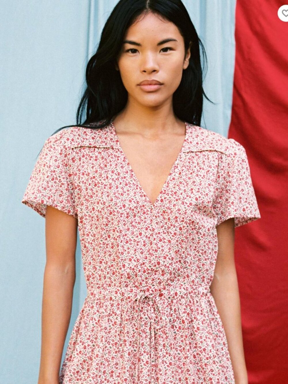 The Simple Dawn Dress | Maroon Calico × 1